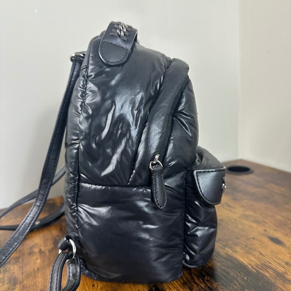 Stella McCartney Black Padded Star Mini Backpack Chain Detail Italy - Picture 10 of 16